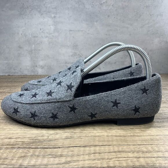 Keneth Cole Reaction “WELTON”  Gray/Black Stars Loafers~Size 7.5 - Picture 1 of 9